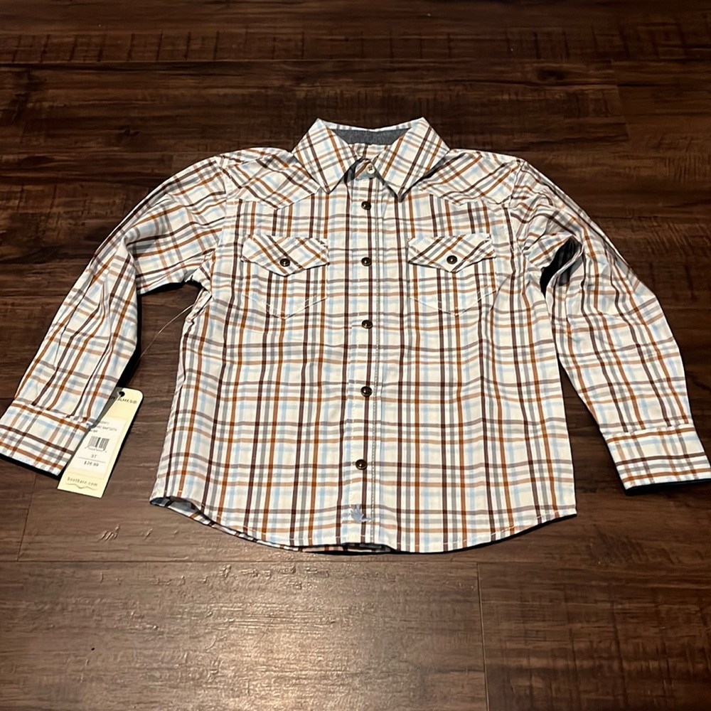 Cody James brand flannel button up toddler shirt.